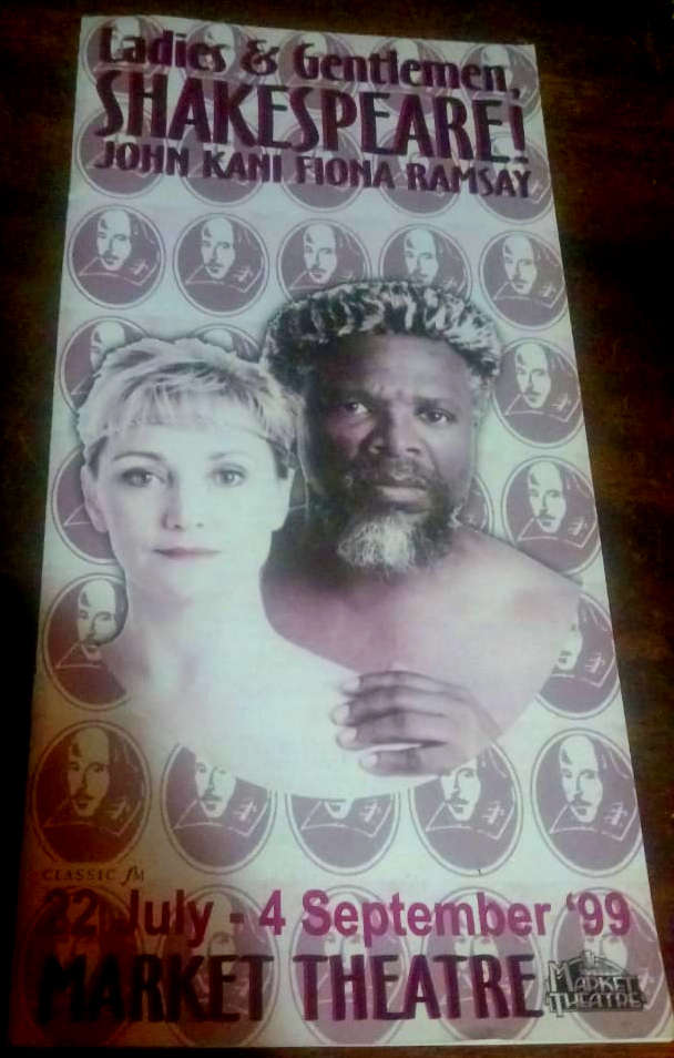 Shakespeare! The Market Theatre, Johannesburg - Official Programme (1999)