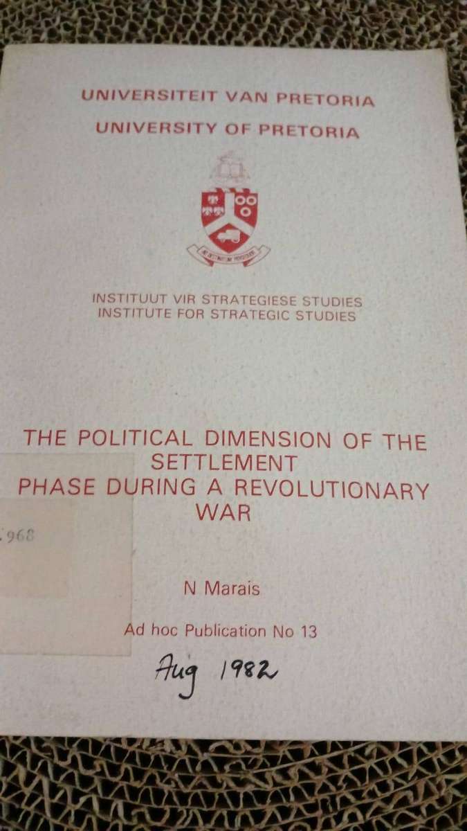 the political, dimension of the settlement phase during a revolutionary war