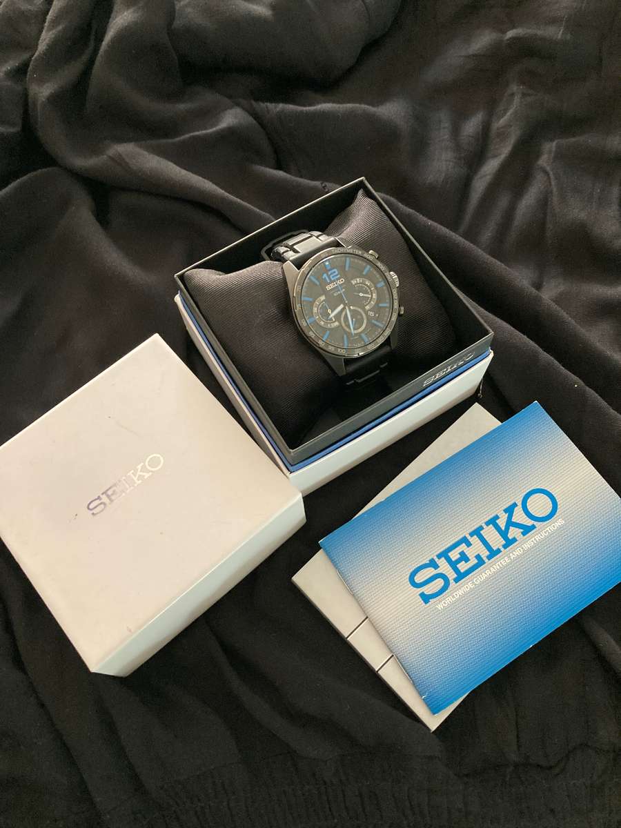 Seiko 8T63-10 Bar Waterproof Mens Watch