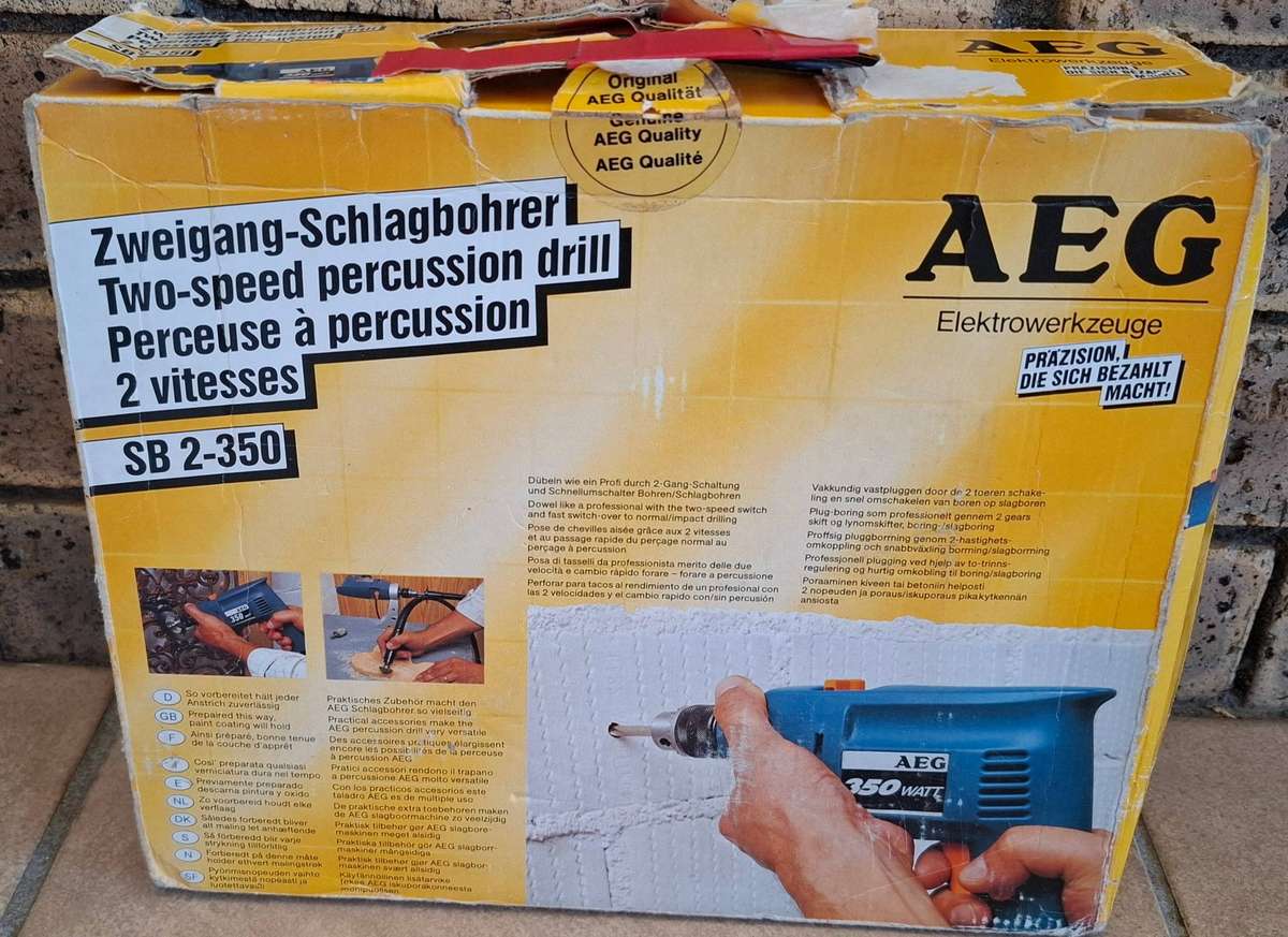 AEG SB 2-350 corded two-speed percussion drill