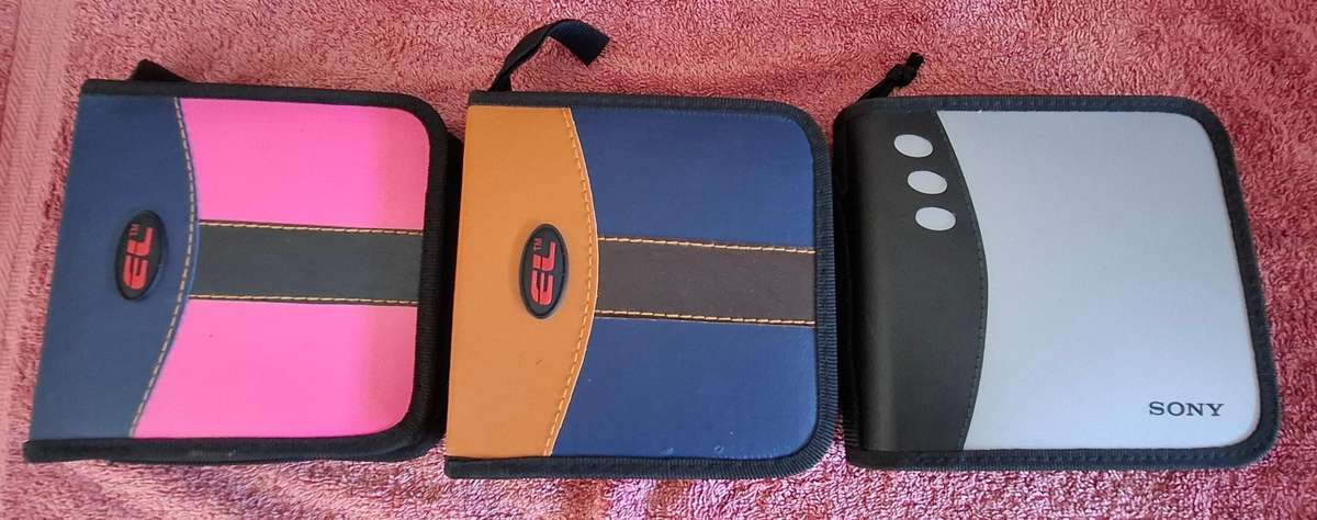 CD Wallet Set Of 3 Cd Dvd Holders