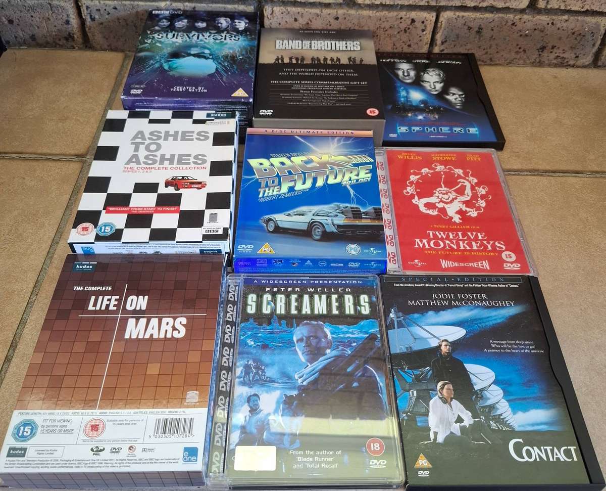 Box Set Of 9 Collectable DVD Cases Various Titles