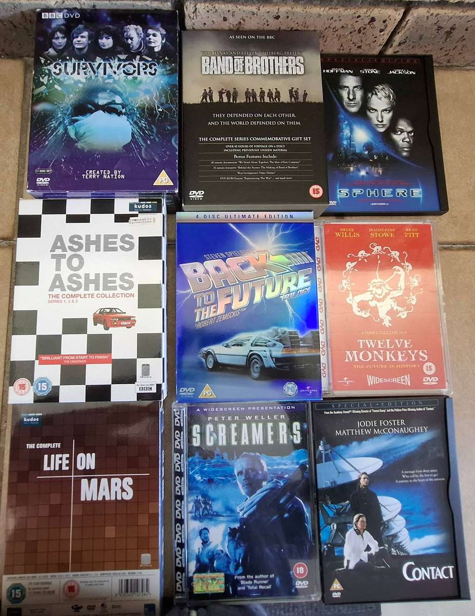 Box Set Of 9 Collectable DVD Cases Various Titles