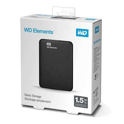 Western Digital Elements 1.5 TB External USB 3 Portable Hard Drive