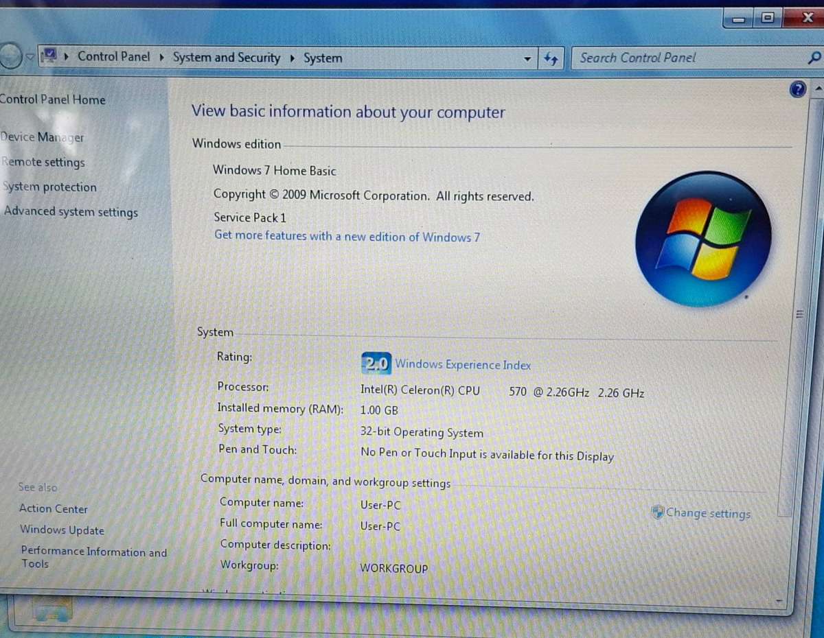 HP Compaq 610 Laptop 2.2GHZ Processor 1GB Ram Windows 7 (FREE SHIPPING!)