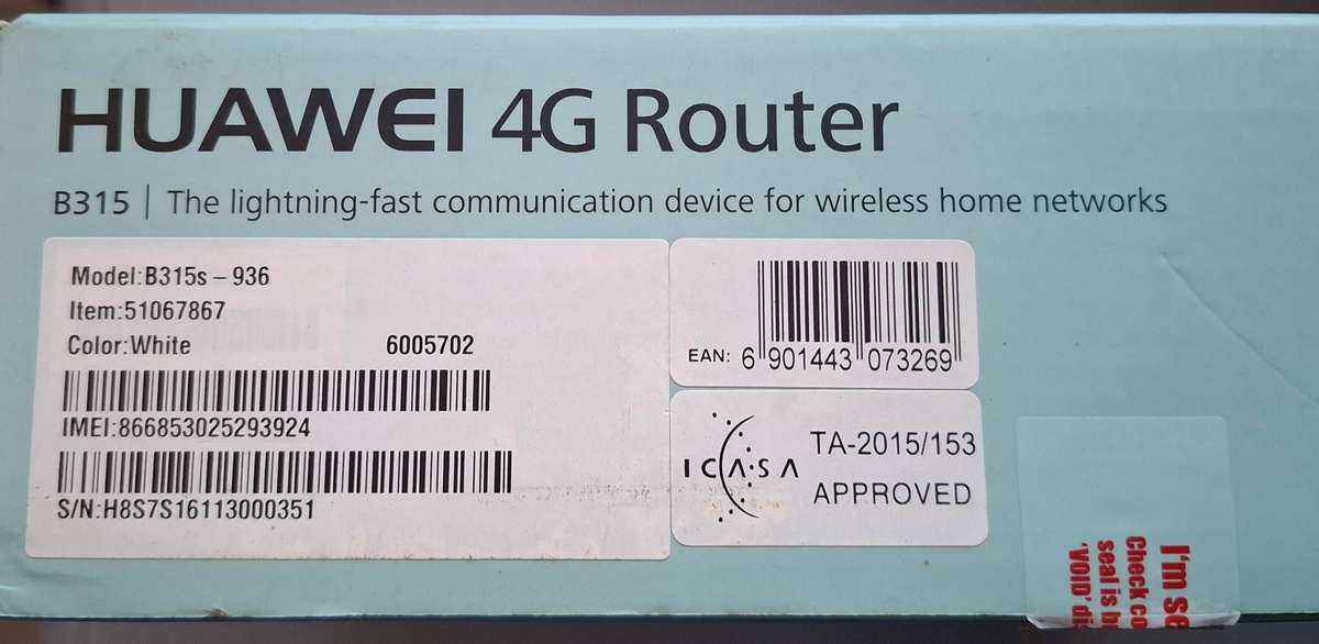 Huawei B315S-936 4G LTE Router
