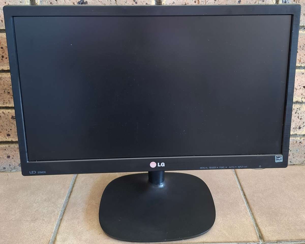 LG Monitor 19.5 Inch Including Vga Cable Plus Power Adapter