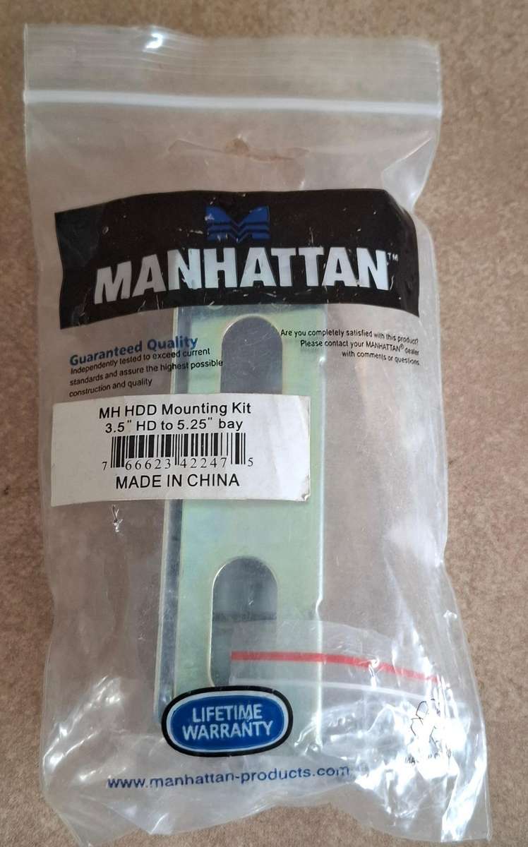 3.5" to 5.25" Hard Drive Bay Metal Mounting Bracket Adapter for 5.25" Internal Bay Drive