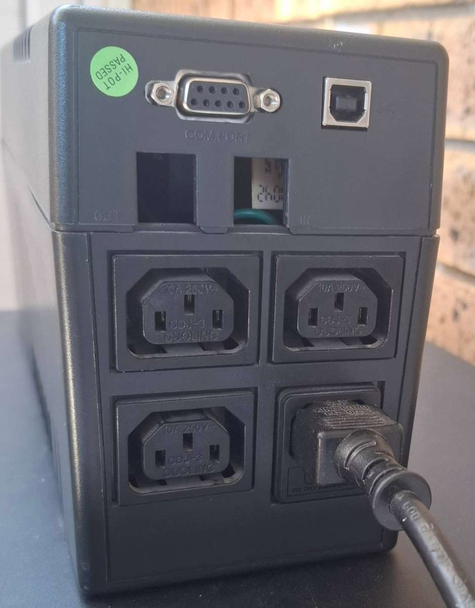 Proline UPS600 600VA 360Watt Line Interactive UPS Including C14 Extension Cable