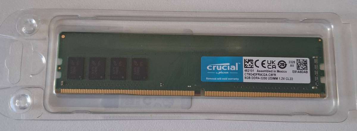 Crucial 8GB 3200mhz DDR4 Desktop Ram
