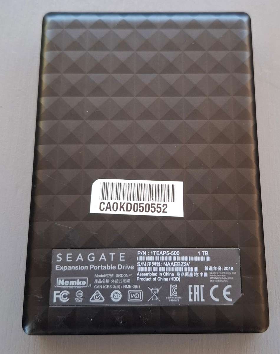 Seagate 1TB USB 3 Expansion Portable Hard Drive