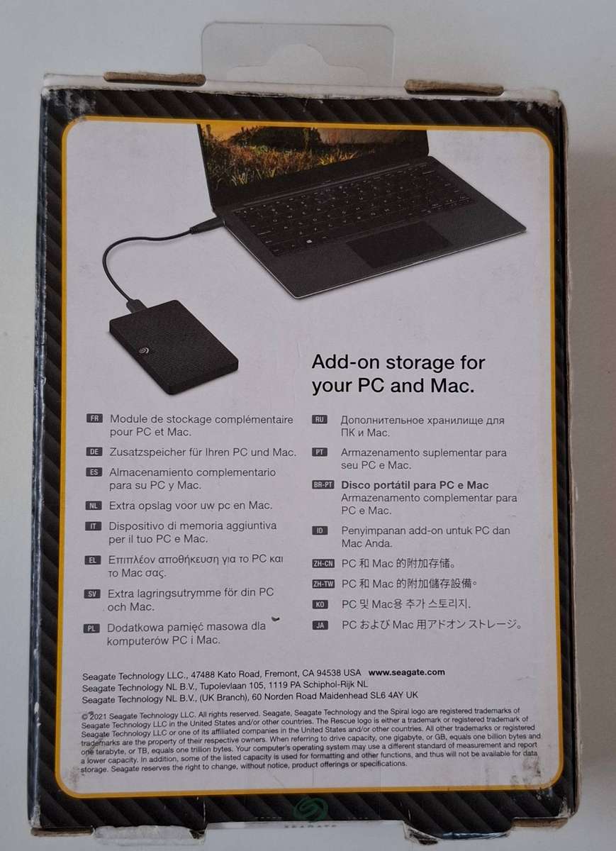 Seagate Expansion Portable Drive USB3 2TB External Hard Drive