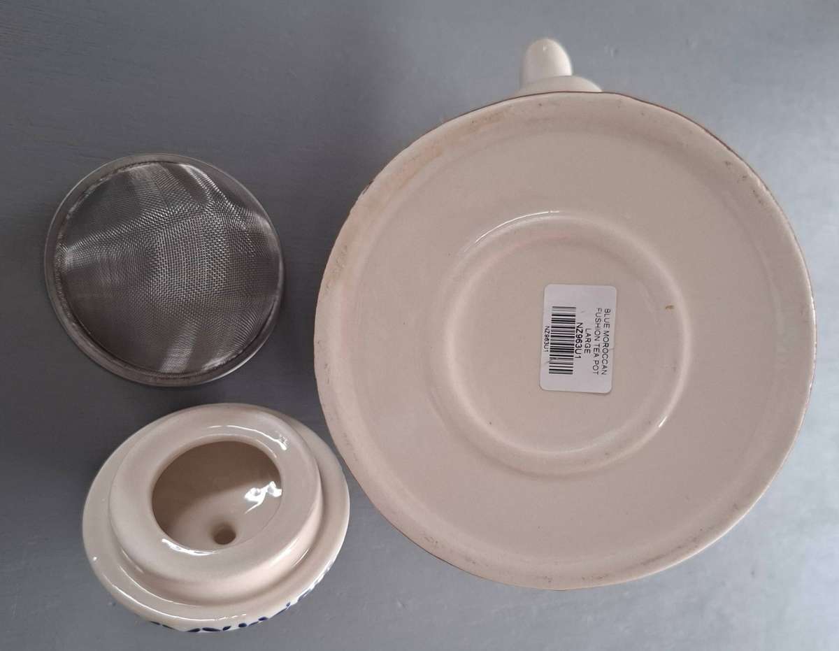 Blue Moroccan Fushion TeaPot Large