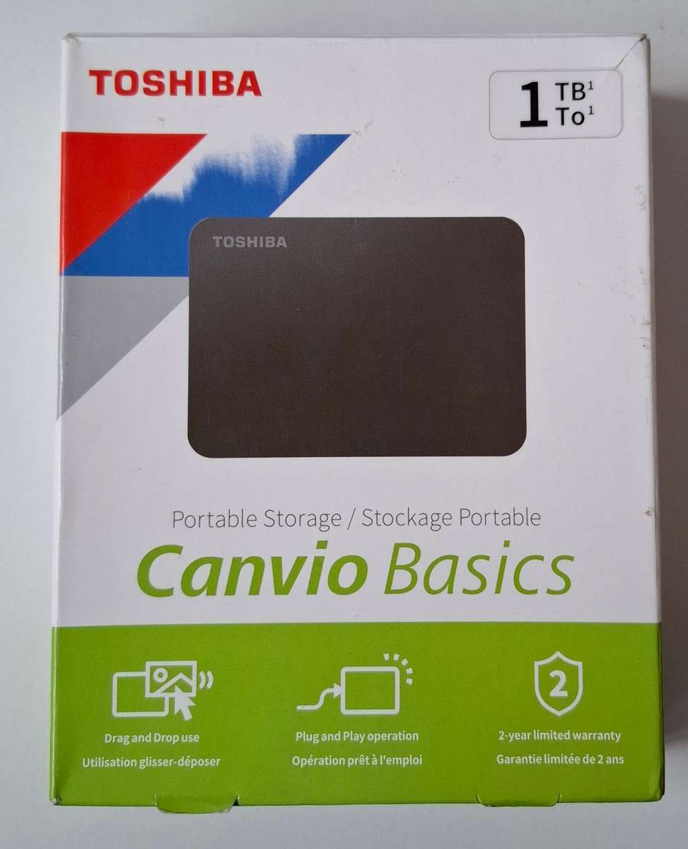 Toshiba 1TB USB 3 External Portable Hard Drive