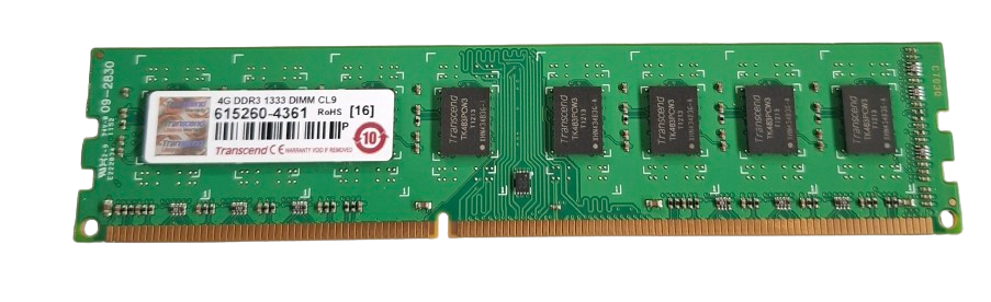 Transcend 4GB DDR3 1333 CL 9 Desktop Memory