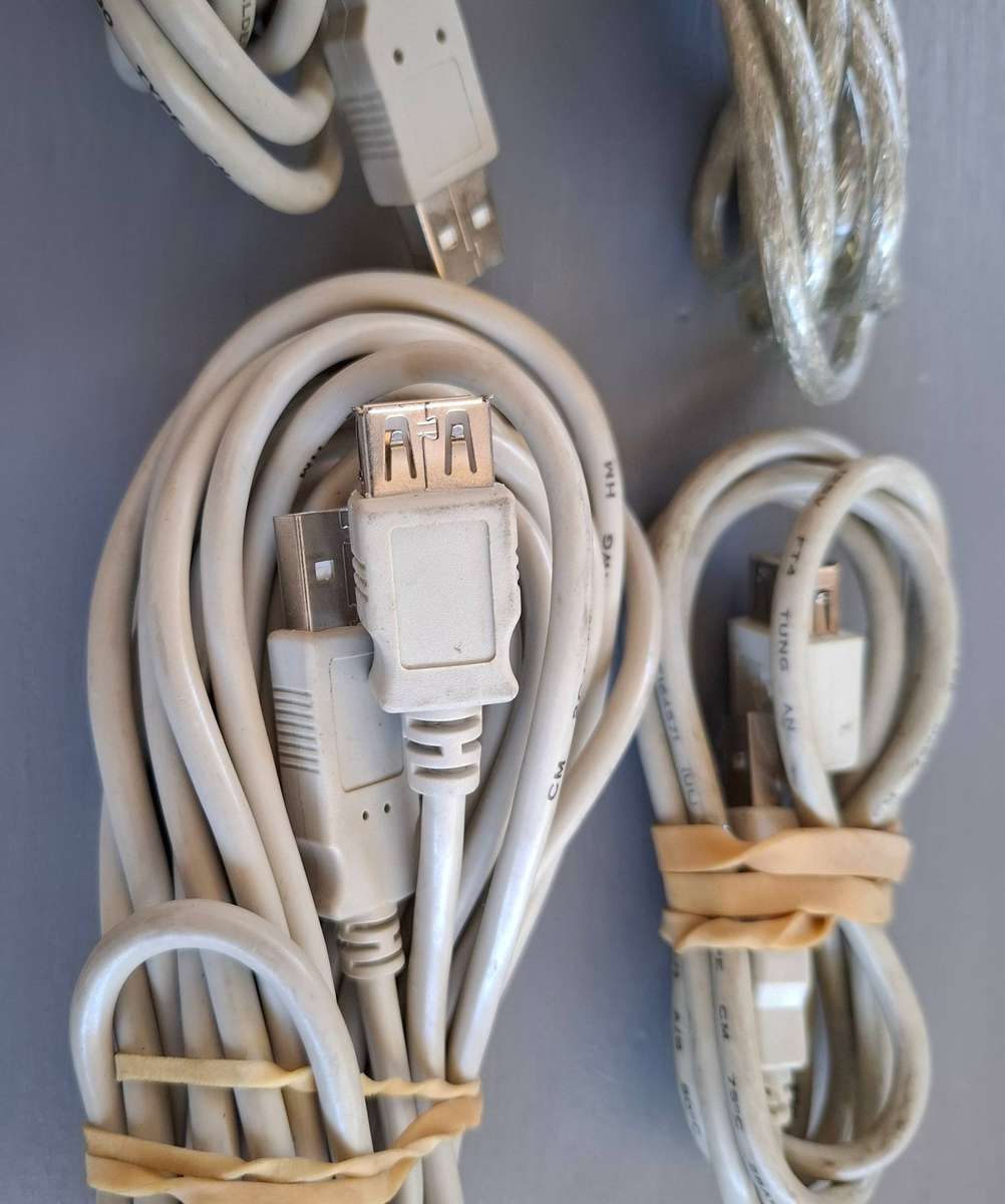 Set Of 5 USB Extension Cables