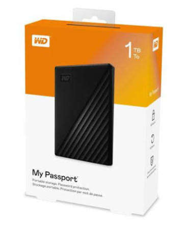 Western Digital My Passport 1TB External USB3 Portable Hard Drive