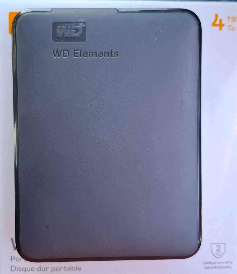 Western Digital 4TB Elements External Portable Hard Dive