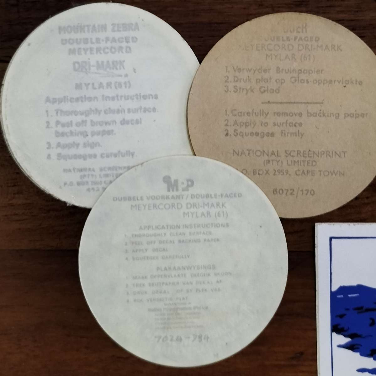 National Parks Board vehicle stickers from the 70s (17 parks, 22 stickers)