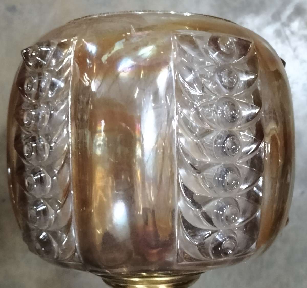 Exquisite vintage lamp shade - tiered mount