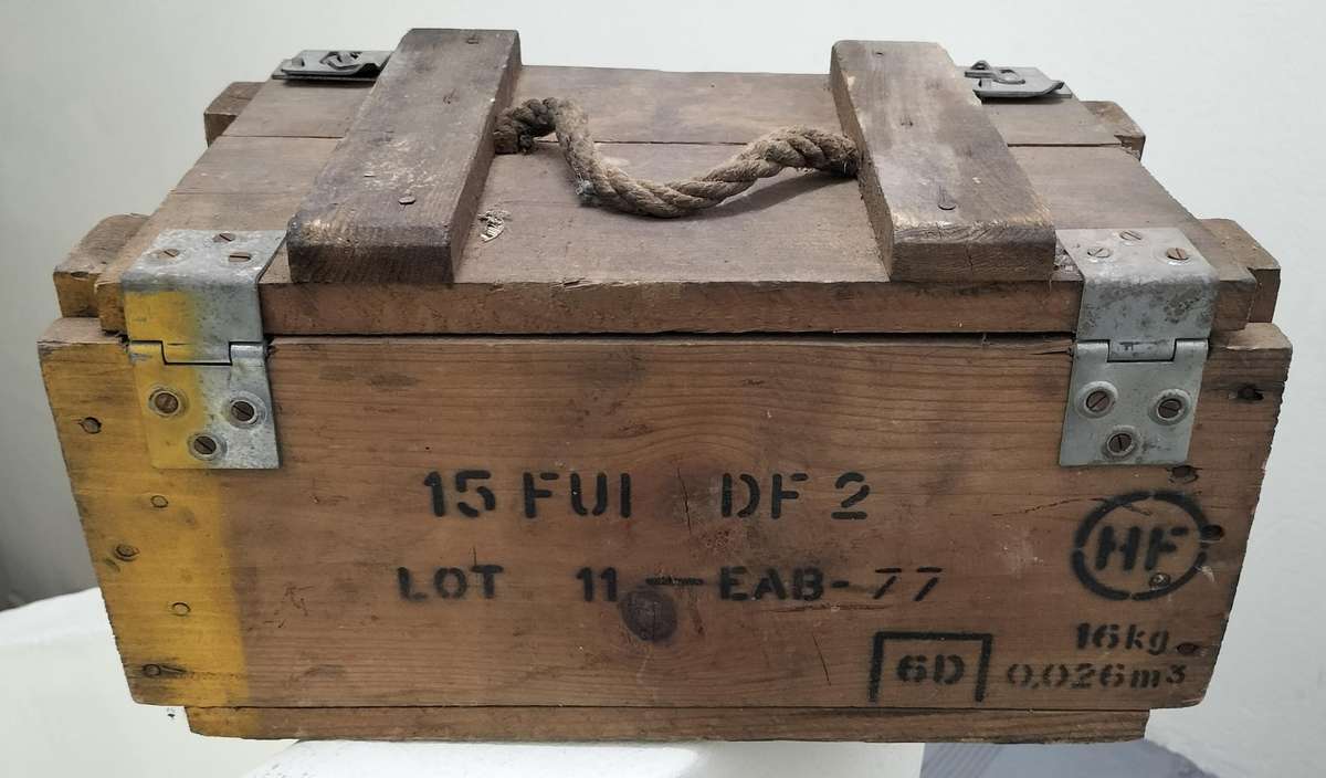 Wooden military Ammo case