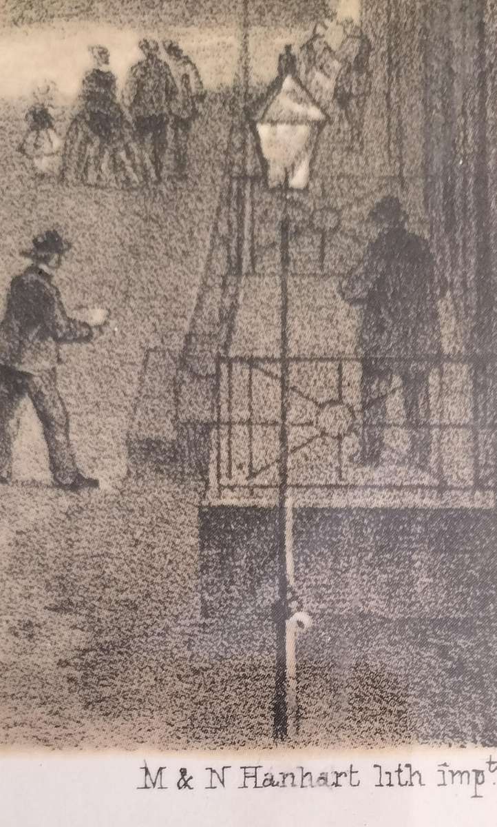 Antique print - Adderley Street - Cape Town - framed