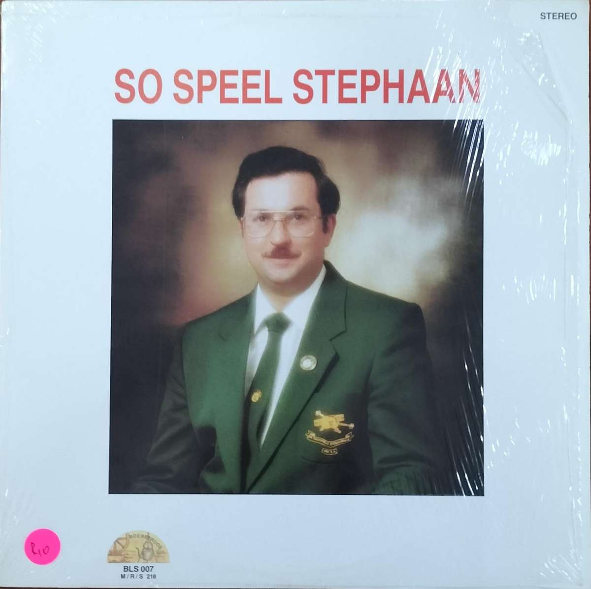 Boere musiek plaat - Vinyl / LP / Record - So speel Stephaan