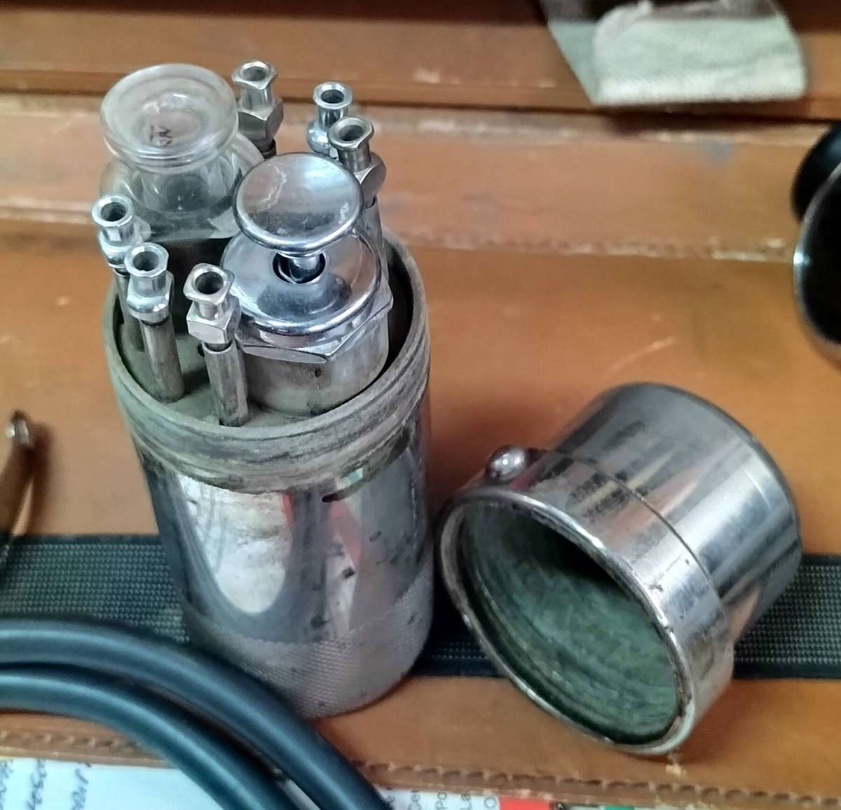 Vintage General Practitioners case filled with essential medical items