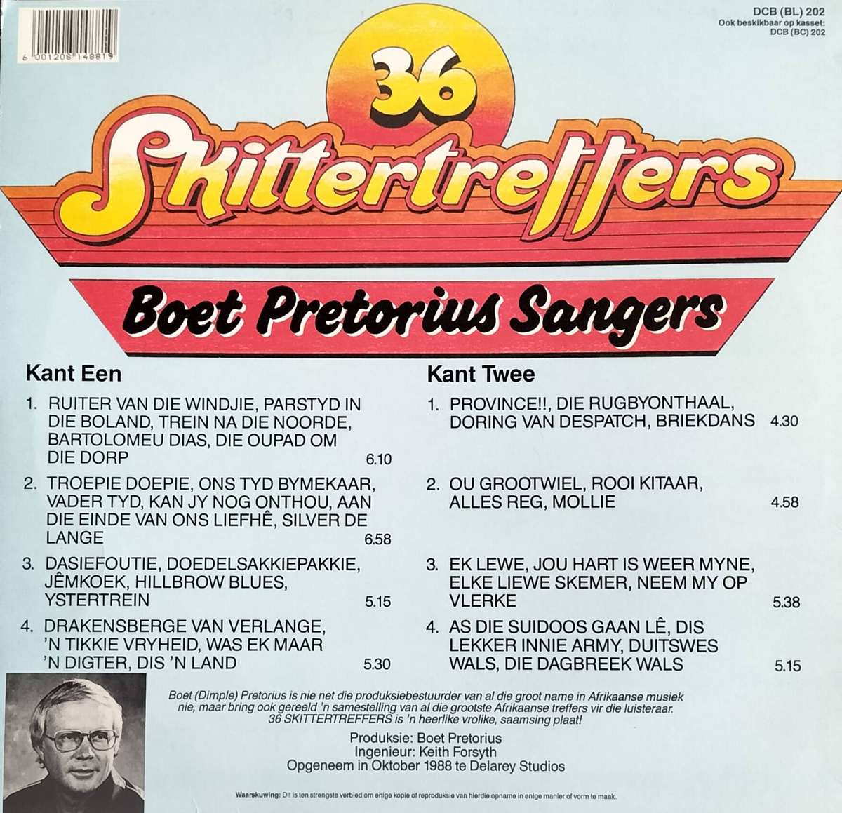 Boet Pretorius Sangers - 36  Skittertreffers- Langspeel plaat (LP / Vinyl / Record)