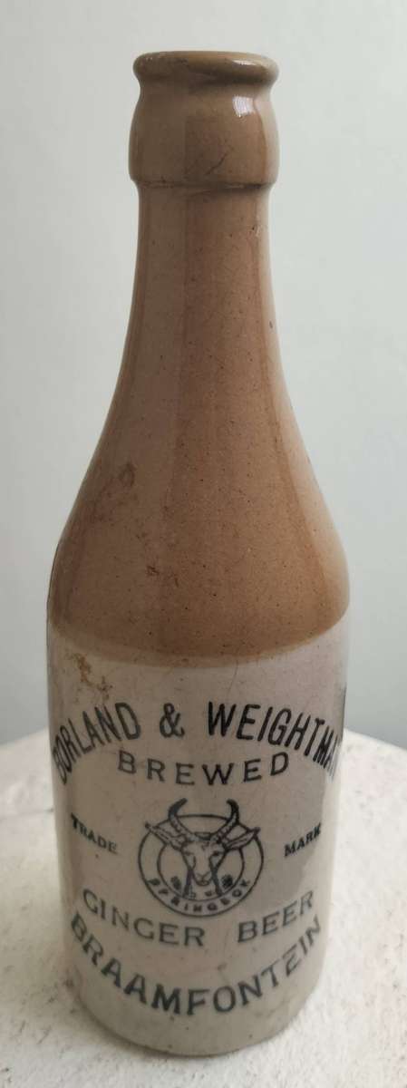 Ginger Beer Bottle - Borland & Weightman - Braamfontein