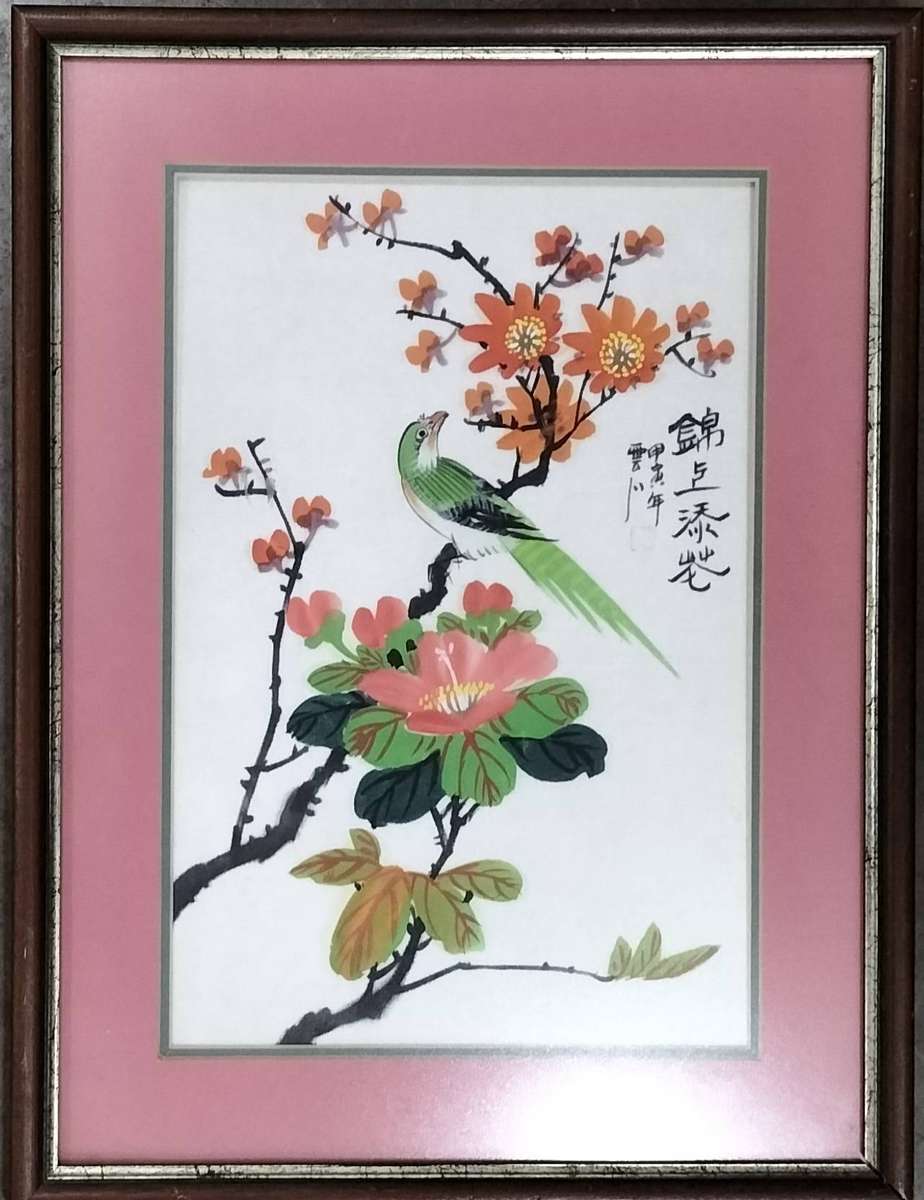 Chinese art on silk? (53cm x 40cm)