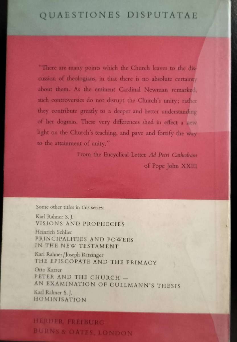 The Church and the Sacraments (Rahner, 1966) - Book 9