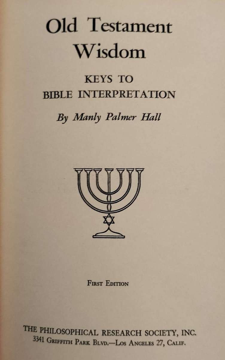 Old Testament Wisdom (Hall, 1957)