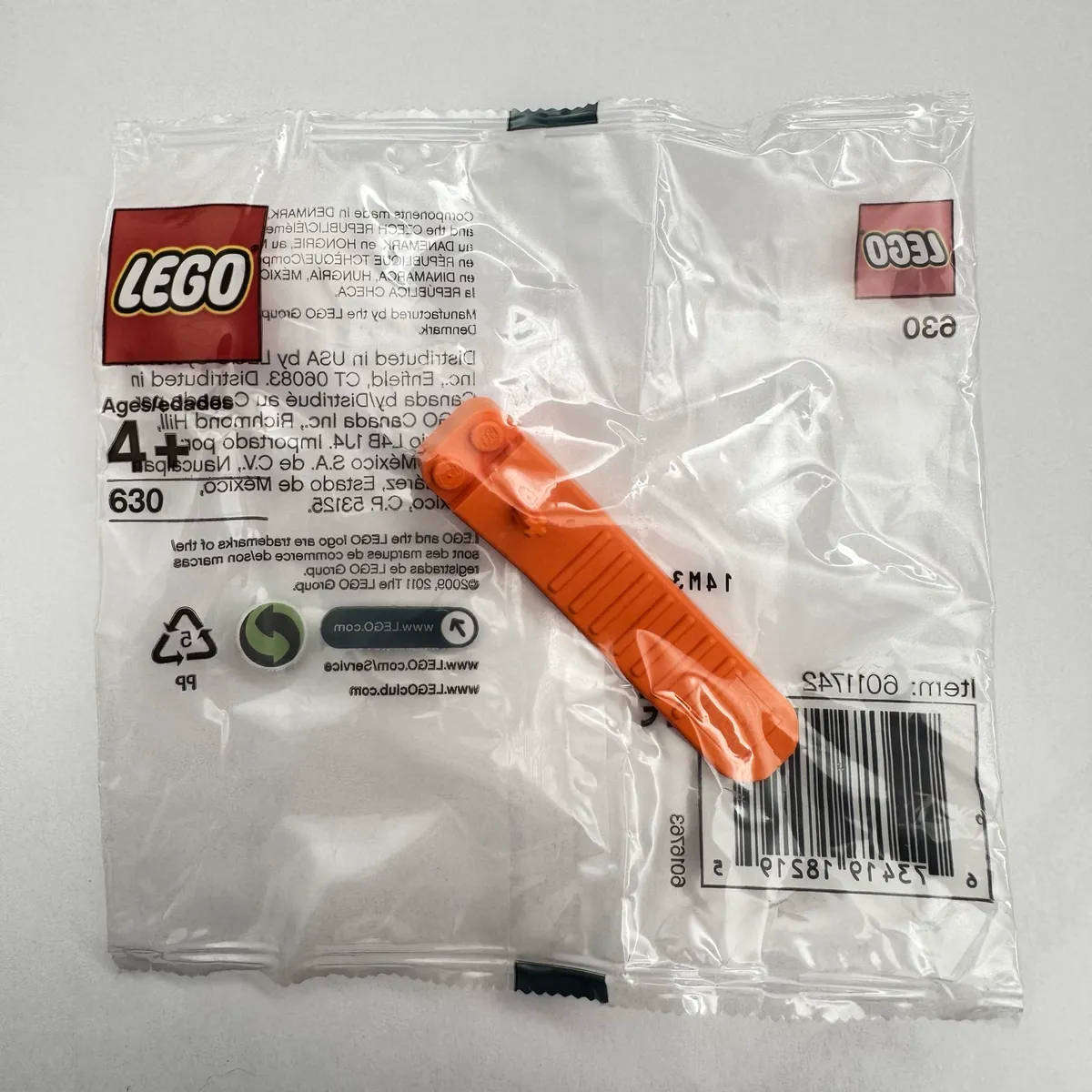 LEGO Bricks and More - Accessories - Brick Separator Orange - 630-3 - Sealed New