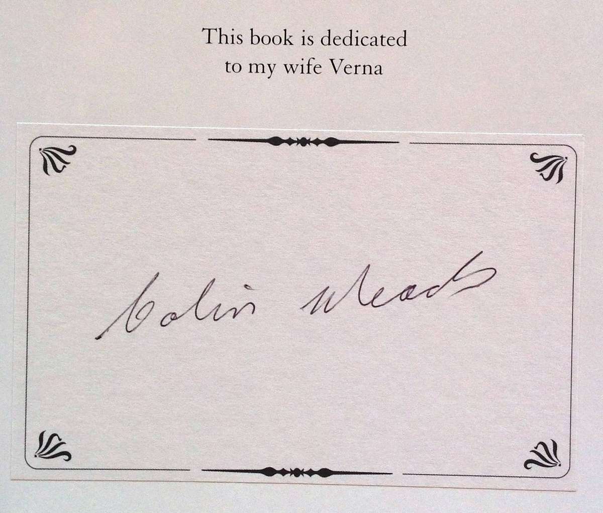 MEADS - Brian Turner - Hardcover - signed by Mr Meads