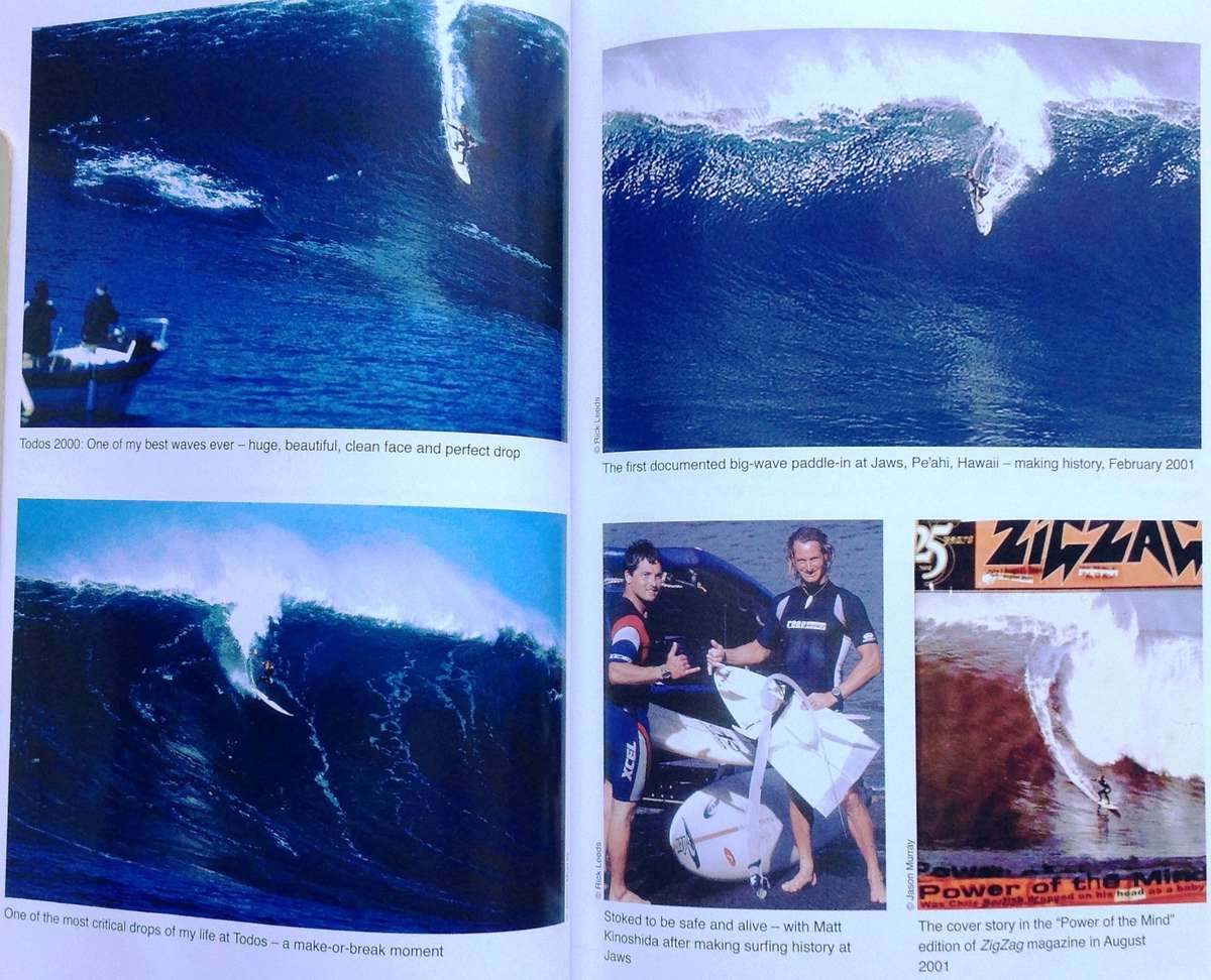 Stoked! Chris Bertish - Winner of the 2010 Mavericks Big Wave Invitational - Book signed by Author