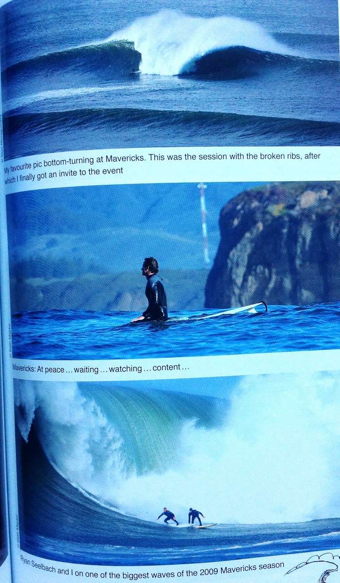 Stoked! Chris Bertish - Winner of the 2010 Mavericks Big Wave Invitational - Book signed by Author