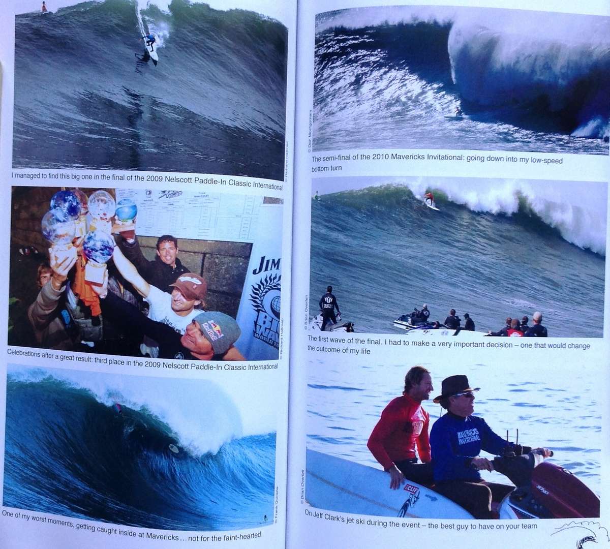 Stoked! Chris Bertish - Winner of the 2010 Mavericks Big Wave Invitational - Book signed by Author