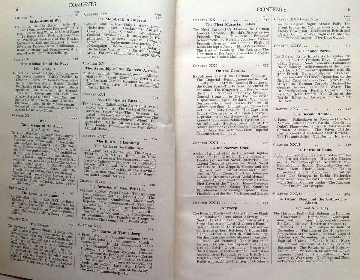 The Great War - The Right Hon. Winston S. Churchill, CH, MP - Volumes One to Four (Complete Set)