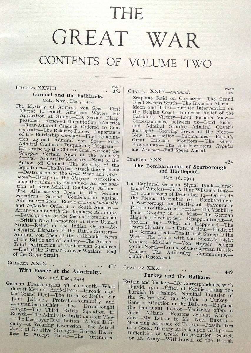 The Great War - The Right Hon. Winston S. Churchill, CH, MP - Volumes One to Four (Complete Set)