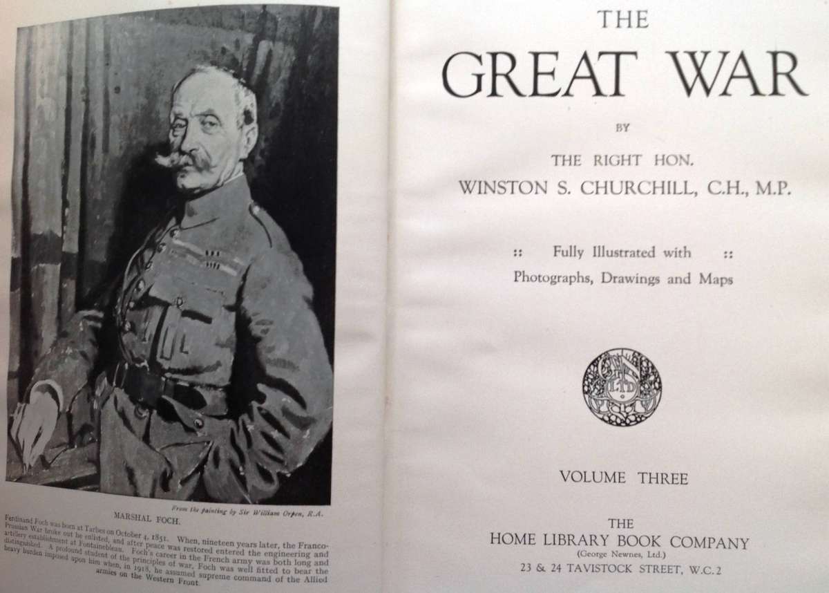 The Great War - The Right Hon. Winston S. Churchill, CH, MP - Volumes One to Four (Complete Set)