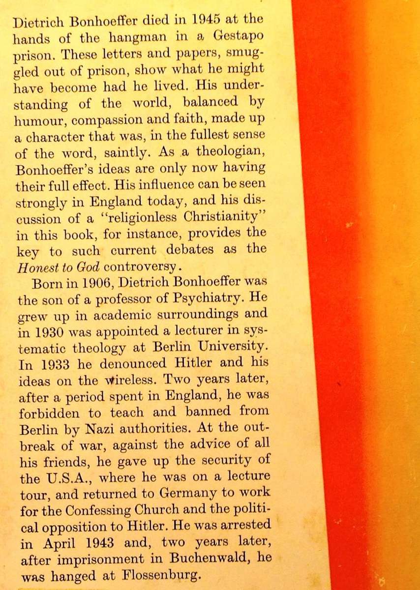 Letters & Papers from Prison - Dietrich Bonhoeffer