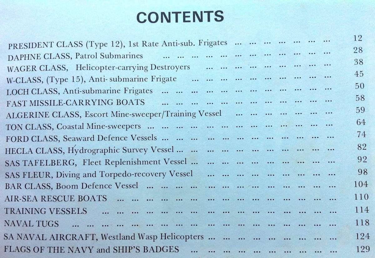 Ships of the South African Navy - A K Du Toit