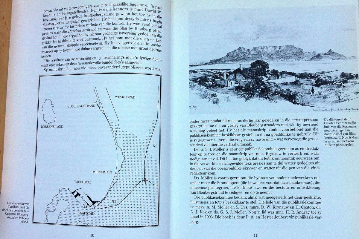 BLOUBERG - Ons beroemdste strand - D W Krynauw & G S J Moller - Hardeband