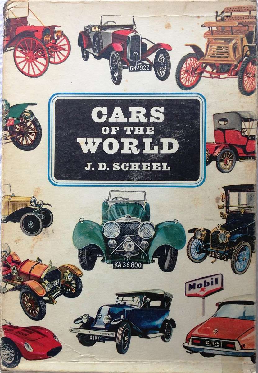 Box set of 4 books - Cars of the World - J D Scheel - 4 books contain 850 full colour illustrations