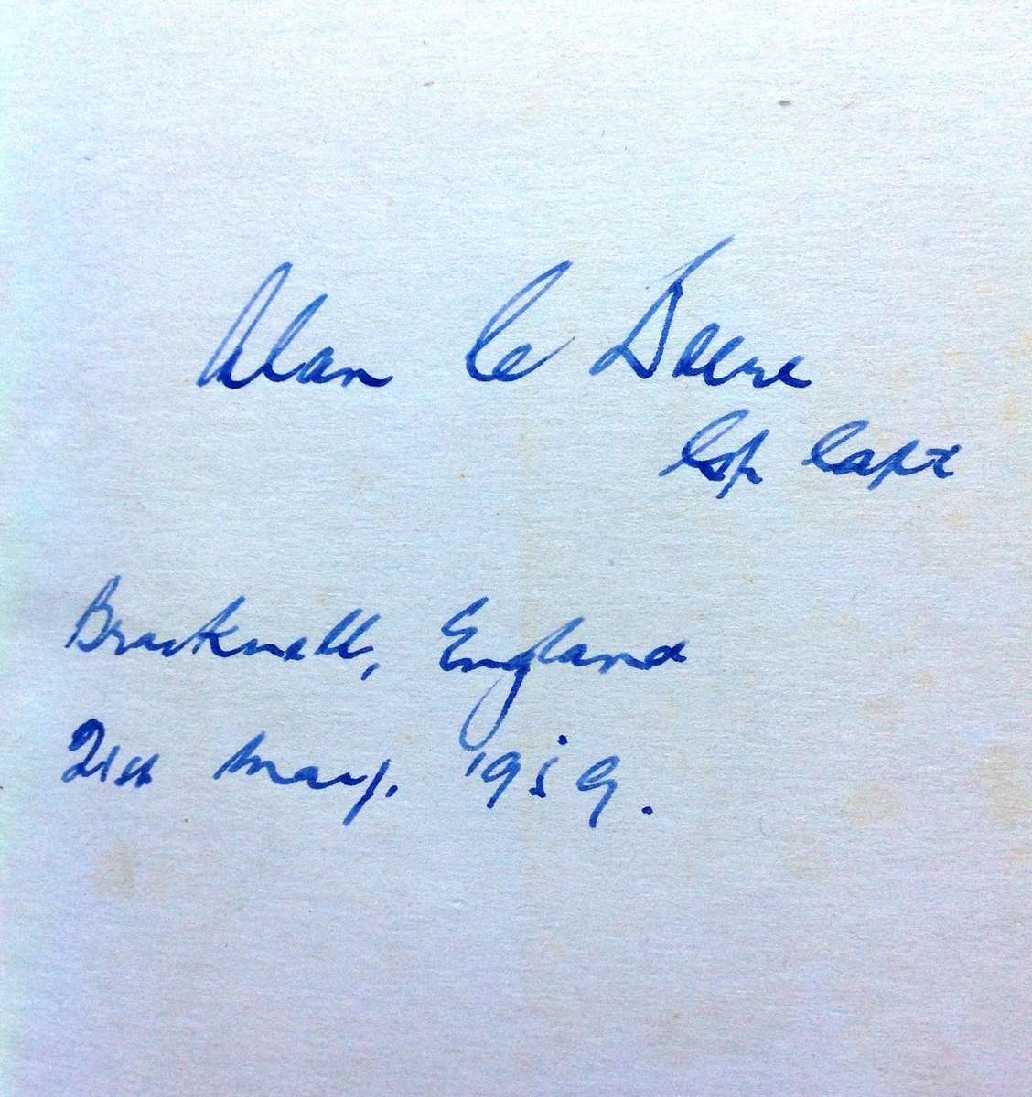 Nine Lives - Group Captain Alan C Deere DSO, OBE, DFC - Hardcover     Book signed by Author