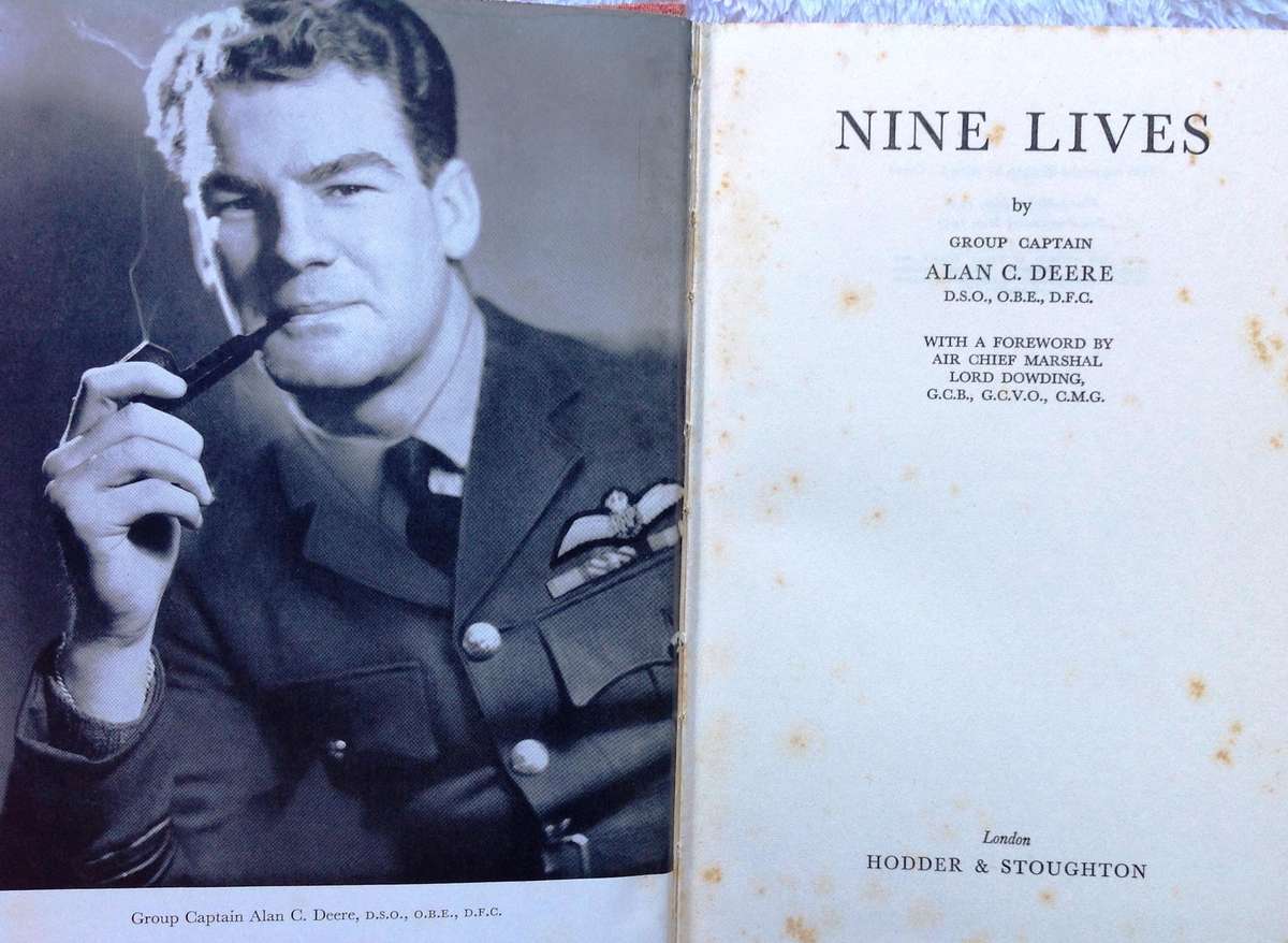 Nine Lives - Group Captain Alan C Deere DSO, OBE, DFC - Hardcover     Book signed by Author