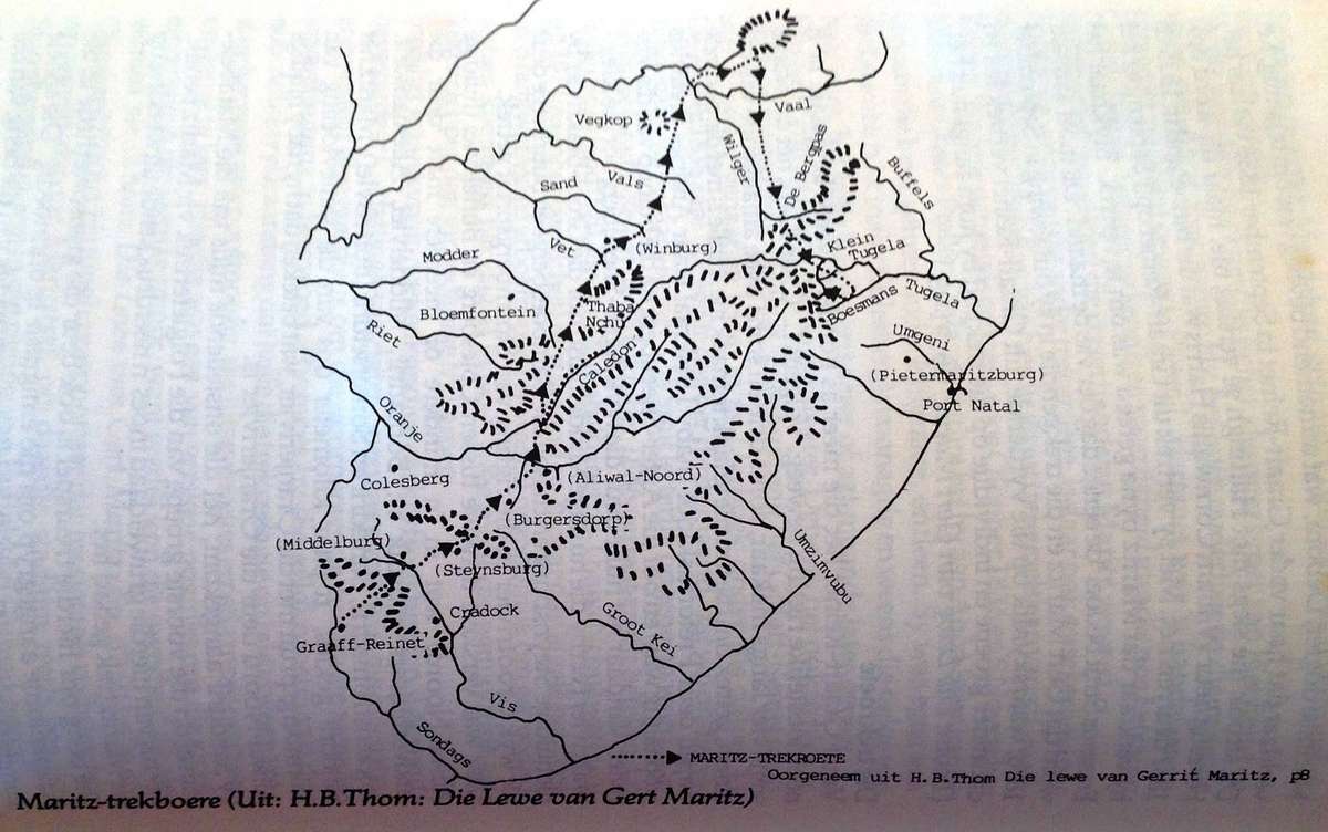 DIE GROOT TREK - Die Eerste Drie Jaar - VEGKOP - Hardeband - G D J Duvenhage - DEEL 1 - 1836