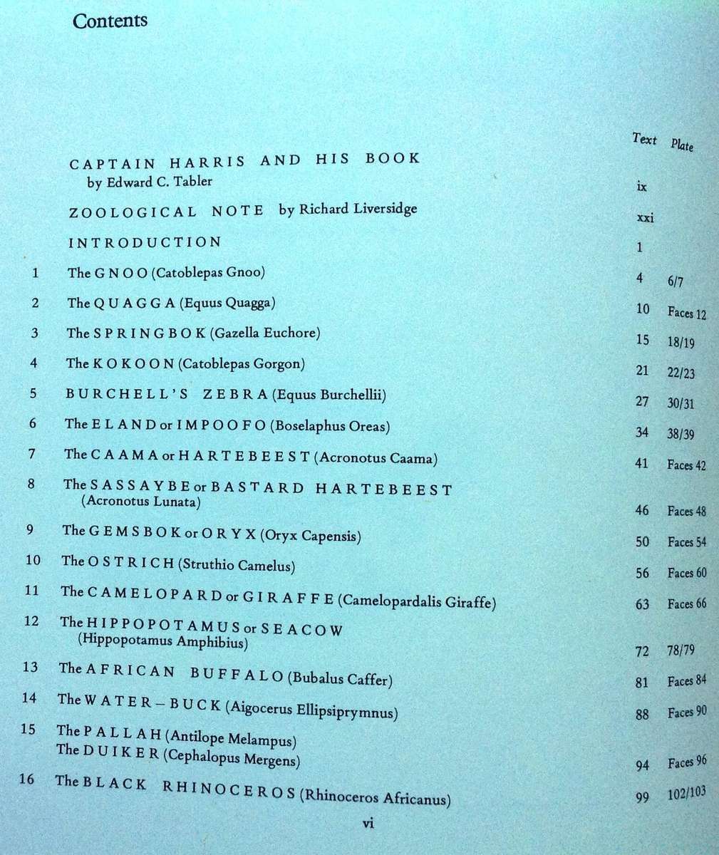 Portraits of Game and Wild Animals of Southern Africa - First published 1840 - W Cornwallis Harris