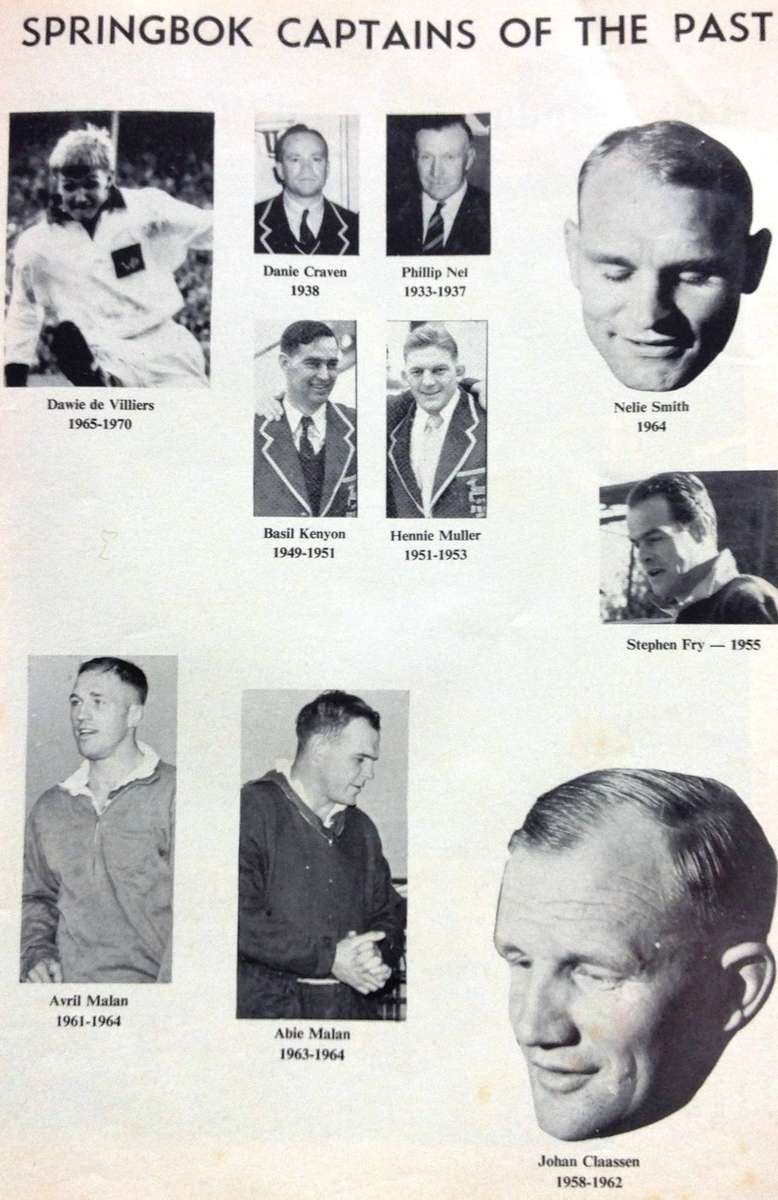 An Official Publication - ALL BLACKS IN SA - 1970